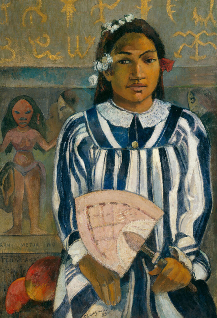 Paul Gauguin, Merahi metua no Teha’amana (Teha`amana hat viele Eltern), 1893, aus: Der Gauguin Atlas, Sieveking Verlag 2018.