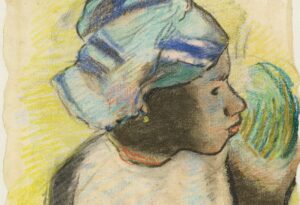 Paul Gauguin, Kopf einer Frau aus Martinique (Detail), 1887, aus: Der Gauguin Atlas, Sieveking Verlag 2018.