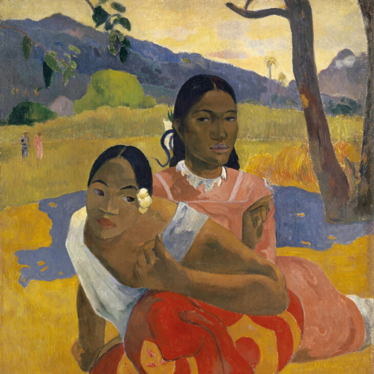 Paul Gauguin, Nafea Faa Ipoipo (Wann heiratest Du?), 1892, aus: Der Gauguin-Atlas, Sieveking Verlag