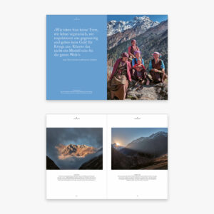 Buchinnenseiten von Tsum Glück. Ein entlegenes Tal im Himalaya, Sieveking Verlag