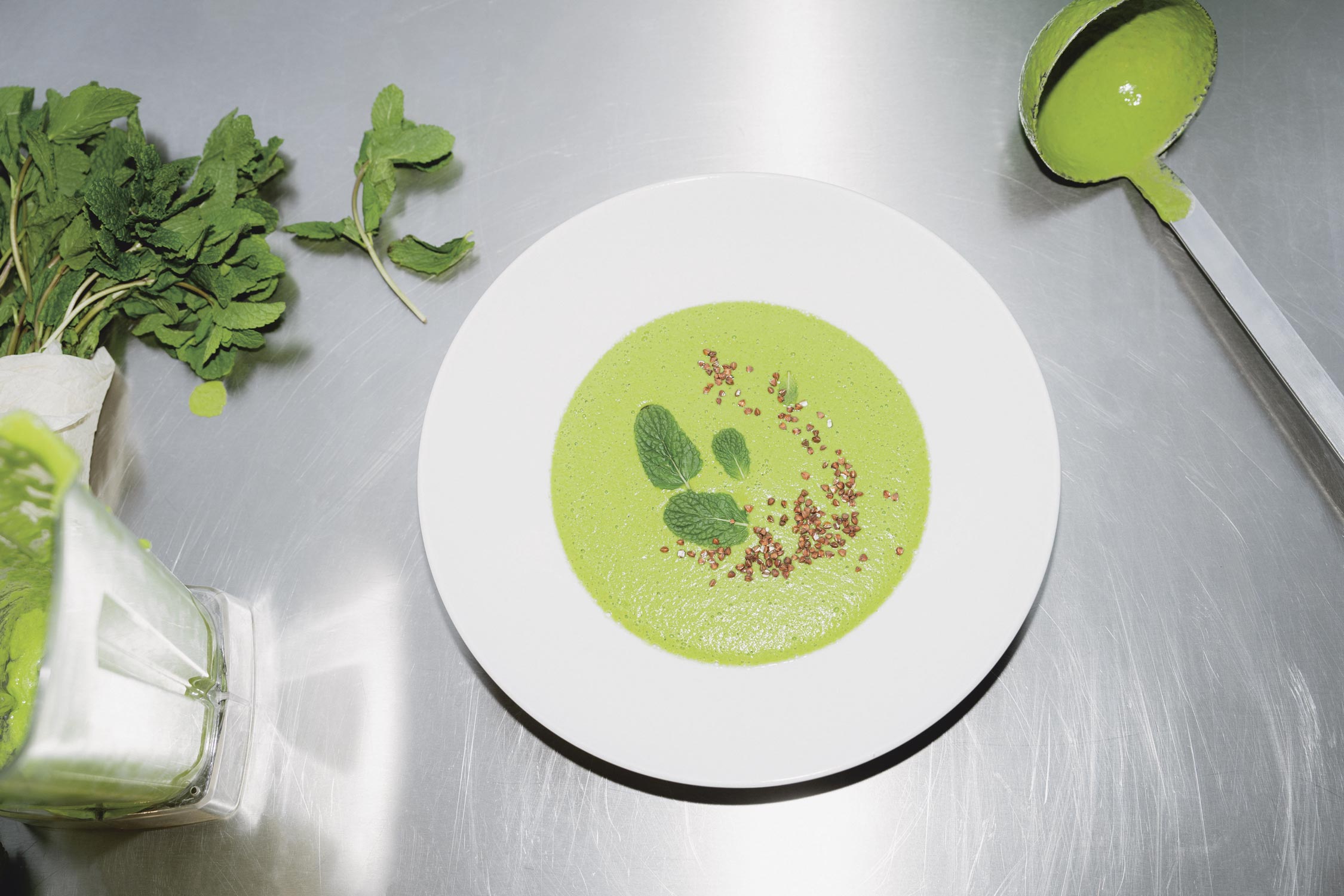 Erbsen-Gazpacho