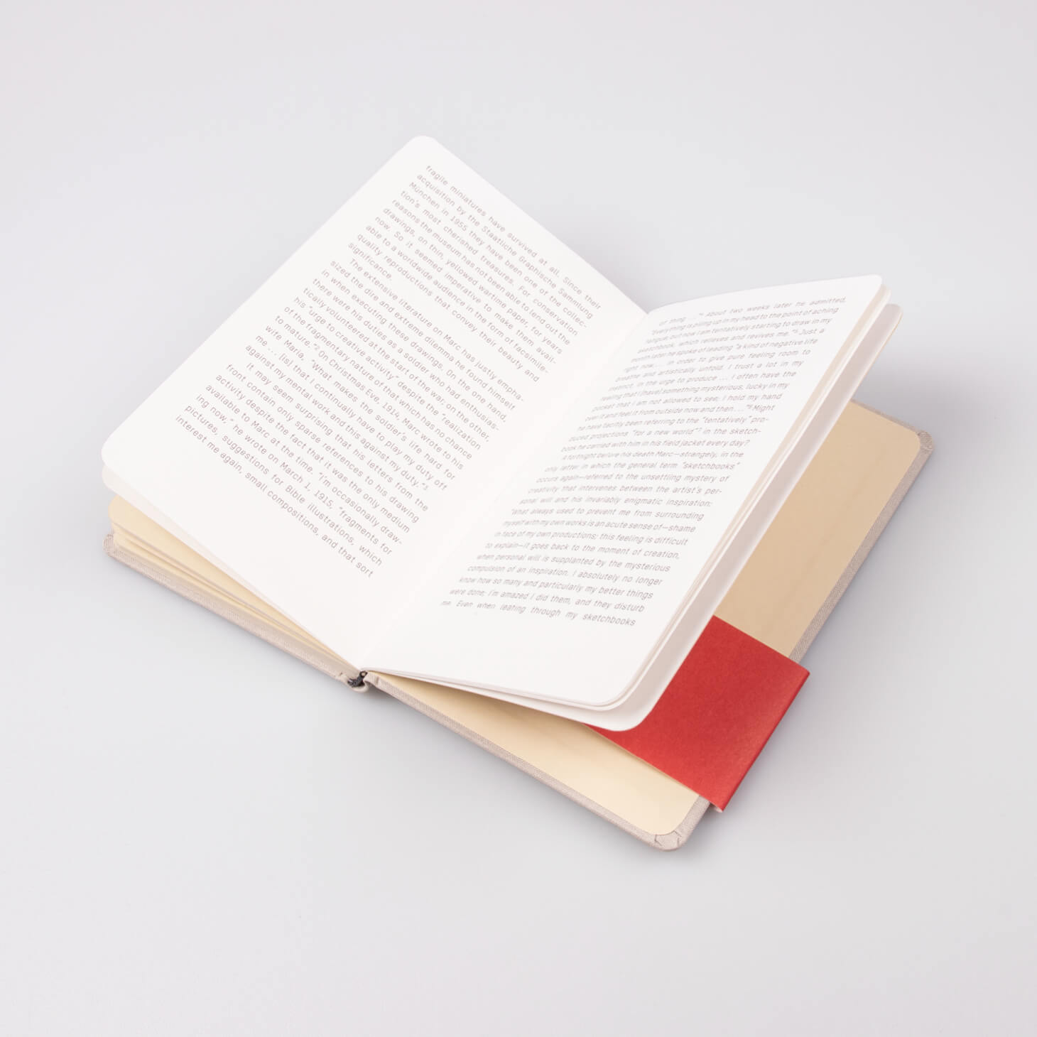 Aufgeschlagenes Buch Franz Marc Skizzenbuch aus dem Felde