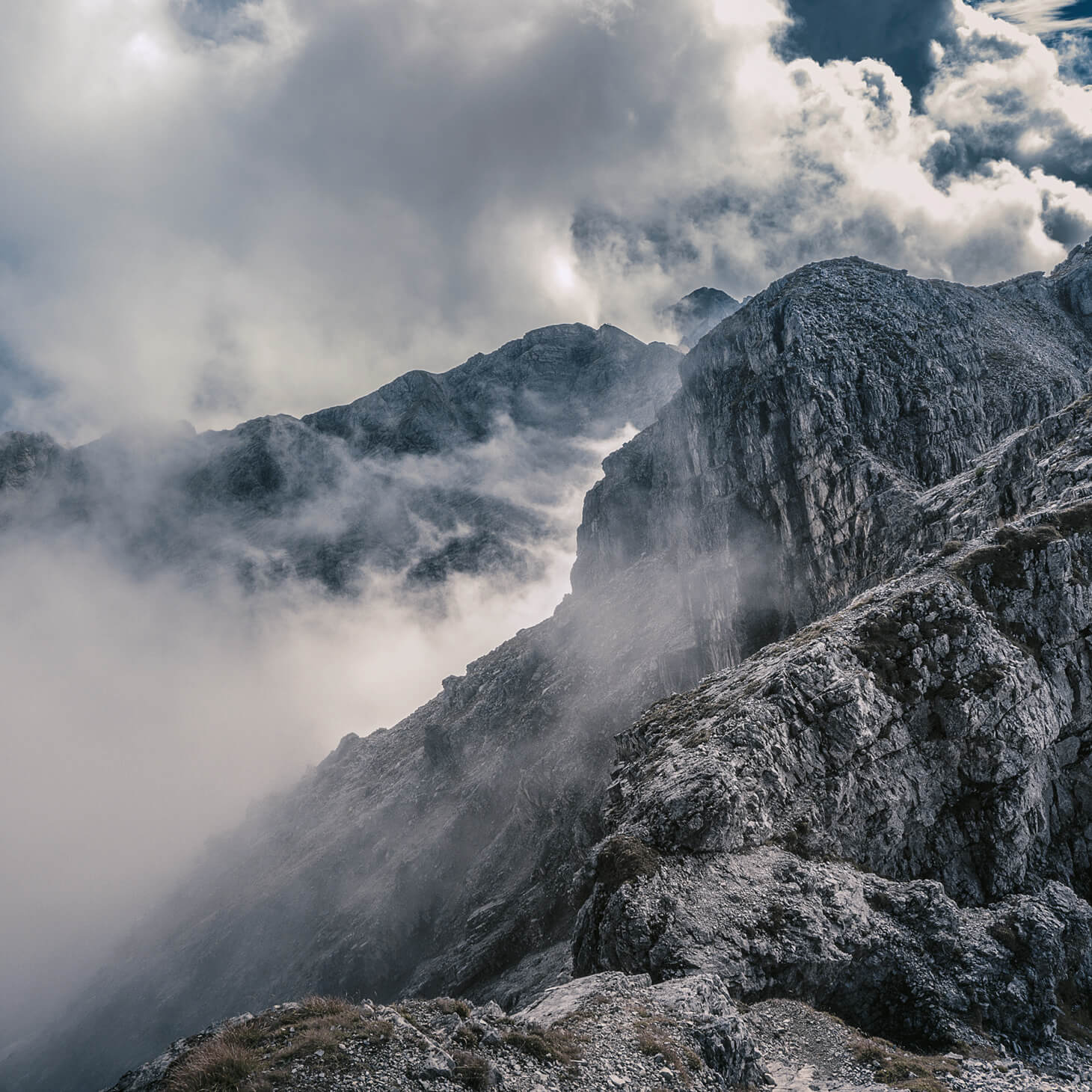 Bergpanorama, Detailansicht